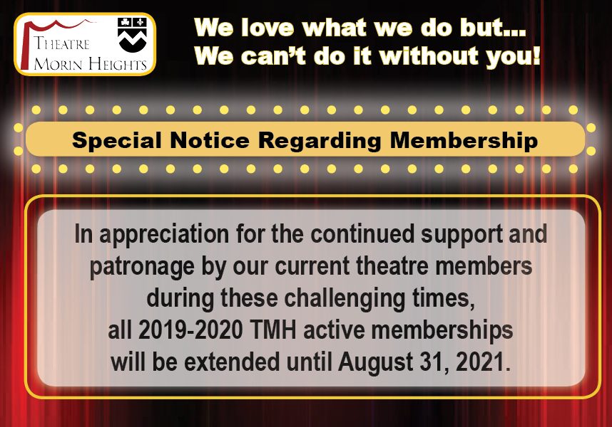 Membership note re extension 2020-21